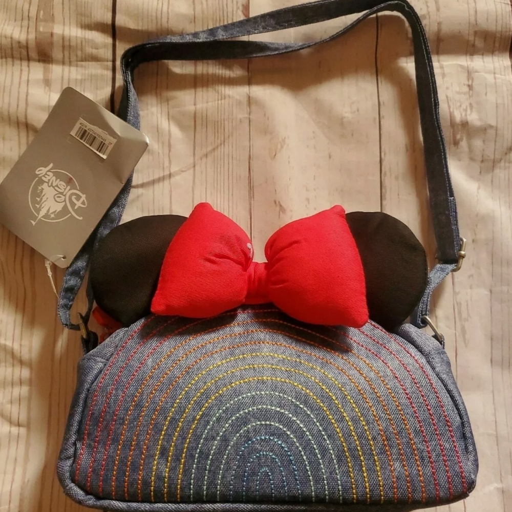 💙Disney MINNIE MOUSE "Rainbow" Cross-Body Small